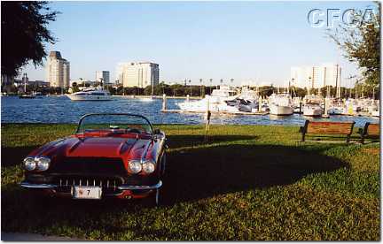 002.Mark's '59 was the first Vette to arrive.JPG