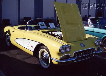 037.There were beautiful Vettes (like this rare chartreuse '58).JPG
