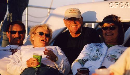 116.Duane, Arlene, Jon and Debbie enjoying the cruise.JPG