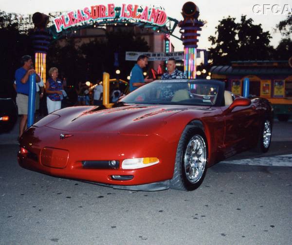 006.Duane's and Arlene's Carmine Red '98 was all shined up.JPG