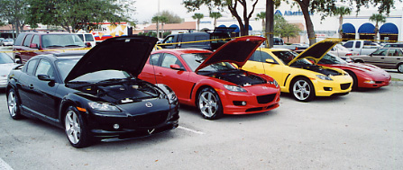 001.No, these aren't the new C6 Corvette, but these Mazda's are the reason the show is where it is.JPG