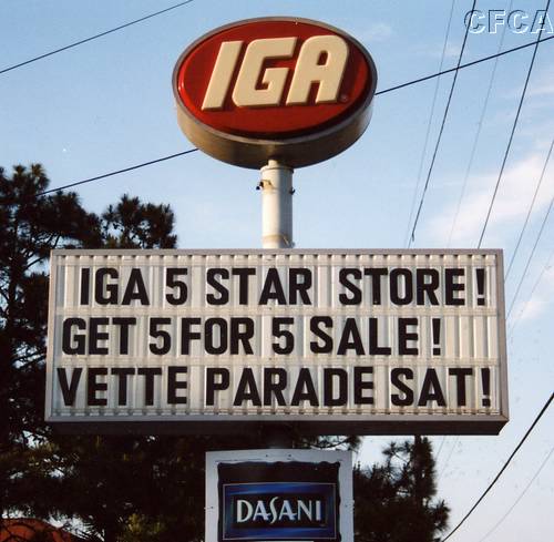 023.Even the local IGA announced us.JPG