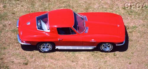 052.This red '64 Coupe looks like a toy from up here.JPG