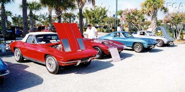 011.---The Cape Kennedy Corvette Club (CKCC) parked all the Vettes by generations.jpg
