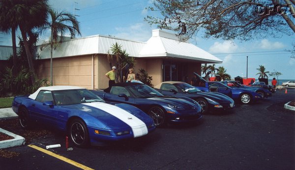 008.CFCA created its own Blue Car Row, with blue Vettes from C3 to C6.JPG