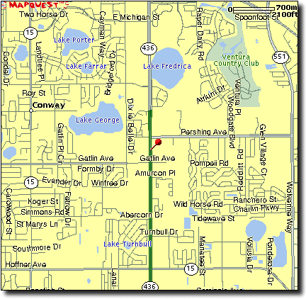 Map to Joe's Crab Shack