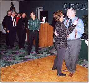013.Incoming President Bob takes his turn with outgoing President Lisa.JPG