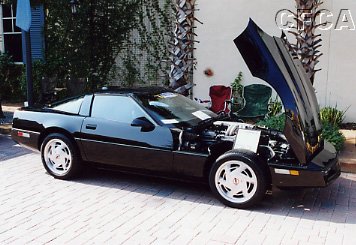 007.Rich has his black '89 gleaming.JPG