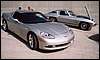 025.Don and Betty Ashe were resplendent with their matching Silver '65 and '05 Vettes.JPG