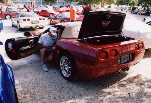 028.Meanwhile, Duane was cleaning every nook and cranny of his and Arlene's mint '98.JPG