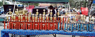 014.America's Corvette Club had their usual beautiful trophies.JPG