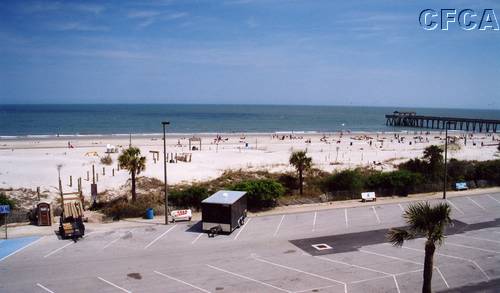 013.Our rooms overlooked a little bit of parking and a lot of beach.JPG