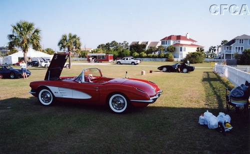 035.While most of the other Vettes wee in the parade, Mark, Henry and Cindi were reserving parking.JPG