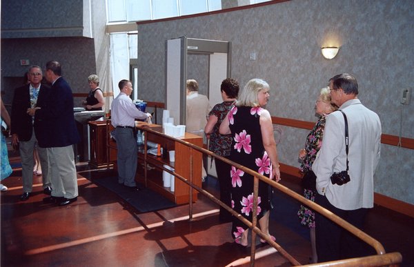 064.Security made sure we were safe to go the 104th floor of The Stratosphere Tower.JPG