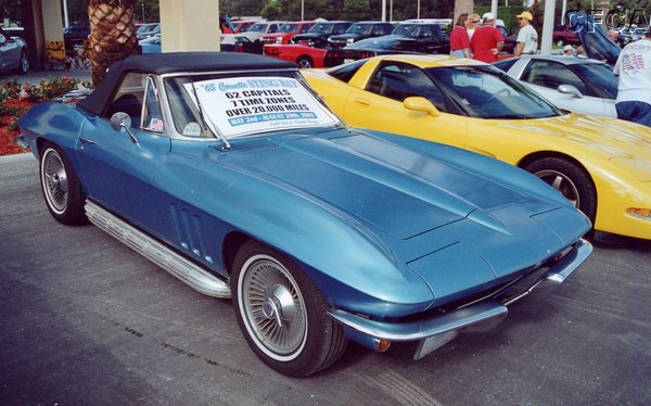 012.Bullet Bob Ellis was there, with his world-traveled Nassau Blue '65 Covertible.JPG
