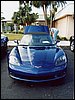 009.Jon's and Pat's new Luxo Blue C6 Convertible gets some TLC before judging.JPG