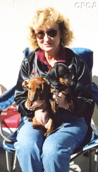 023.Becky had her hands full with Thelma and Louise.JPG