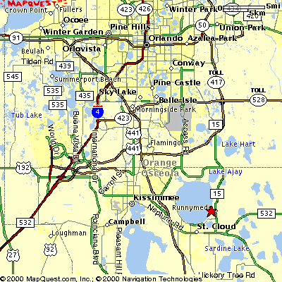 St Cloud Florida Map Map To Ralph V. Chisholm Park In St. Cloud, Fl